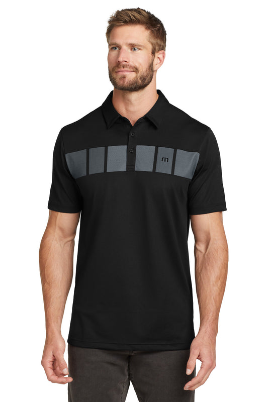 TravisMathew Cabana Chest Stripe Polo. TM1MU416 - EMBROIDERED