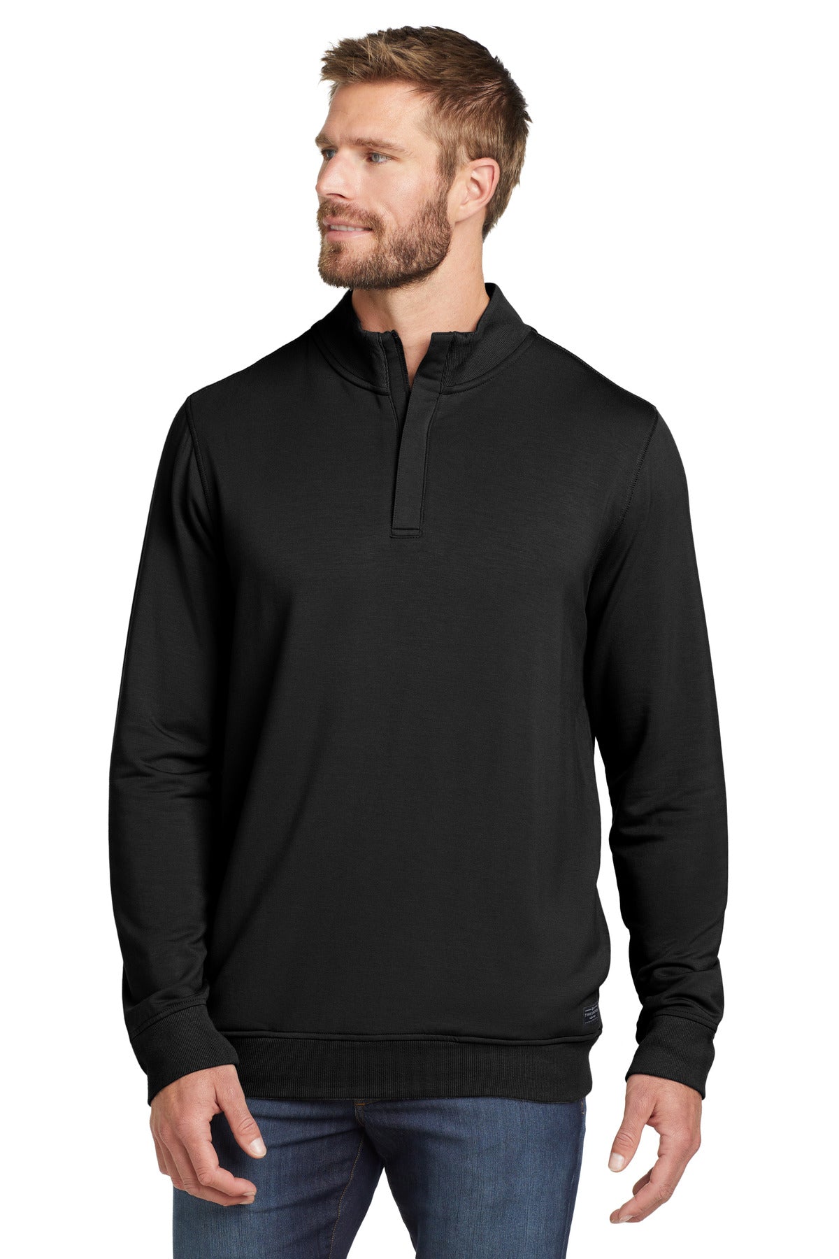 TravisMathew Newport 1/4-Zip Fleece. TM1MU419 - EMBROIDERED