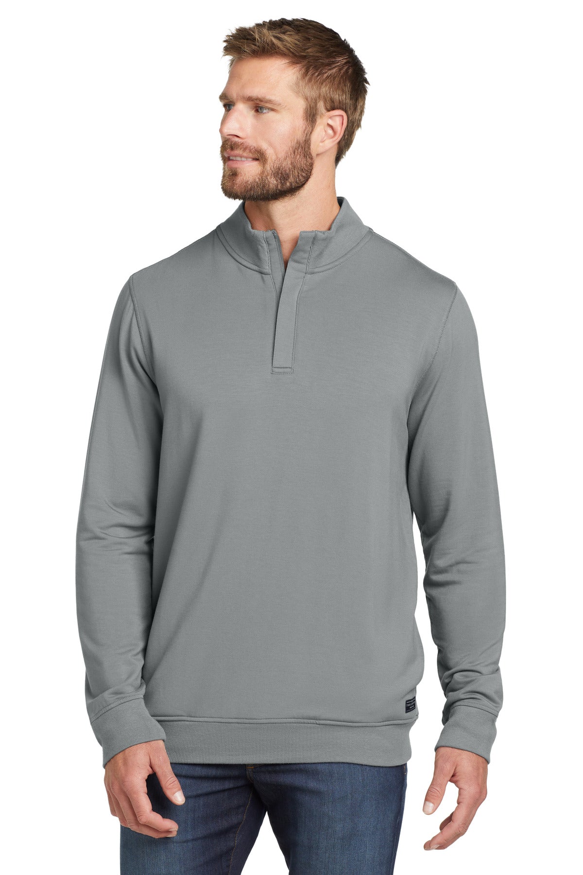 TravisMathew Newport 1/4-Zip Fleece. TM1MU419 - EMBROIDERED
