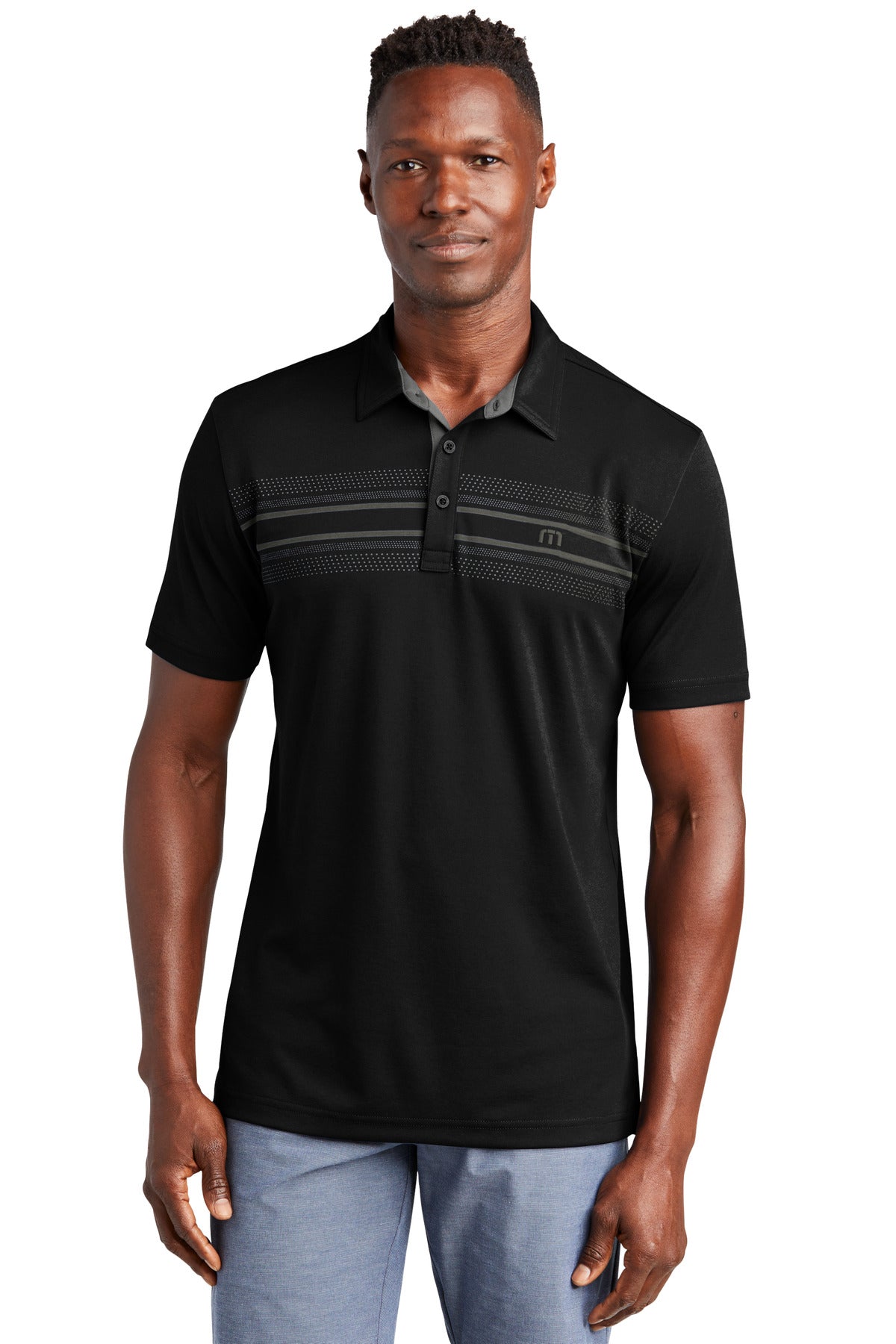 TravisMathew Monterey Chest Stripe Polo TM1MW450 - EMBROIDERED
