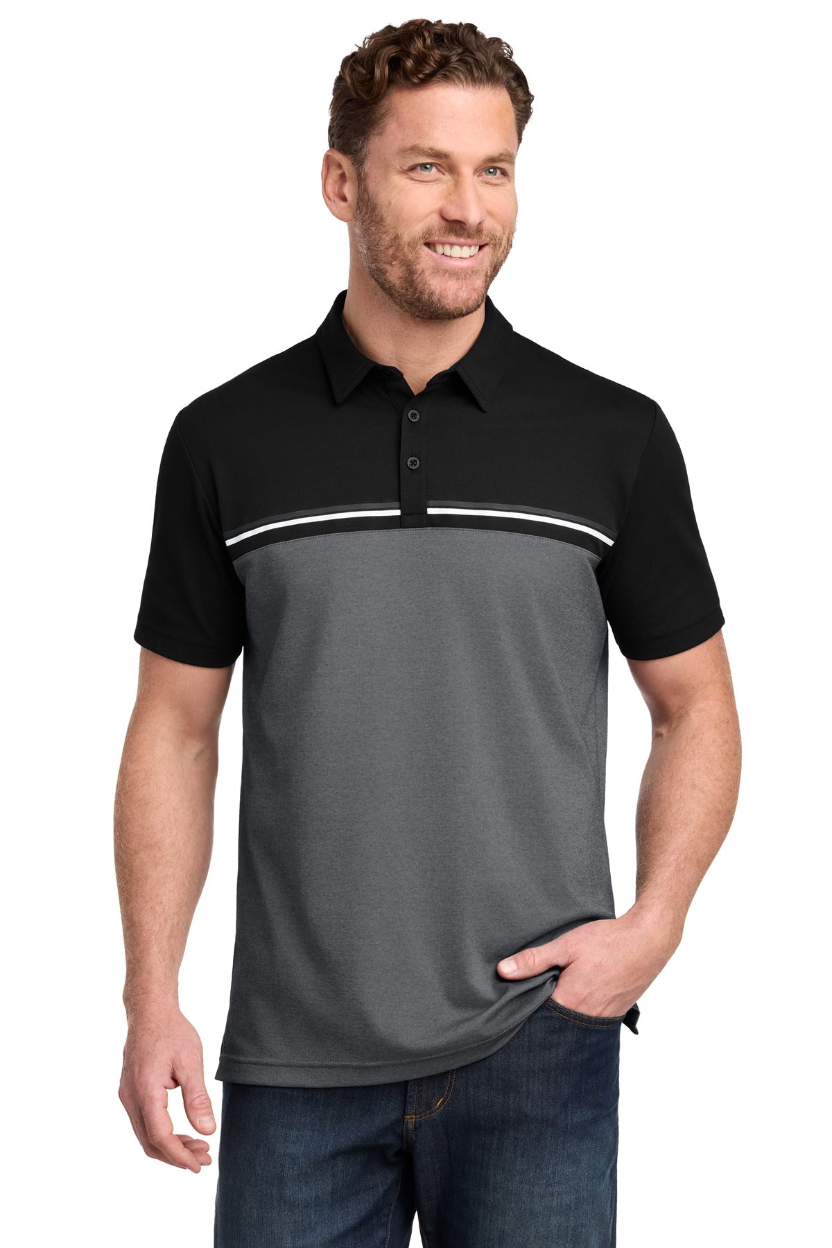 TravisMathew Sunset Blocked Polo TM1MY401 - EMBROIDERED