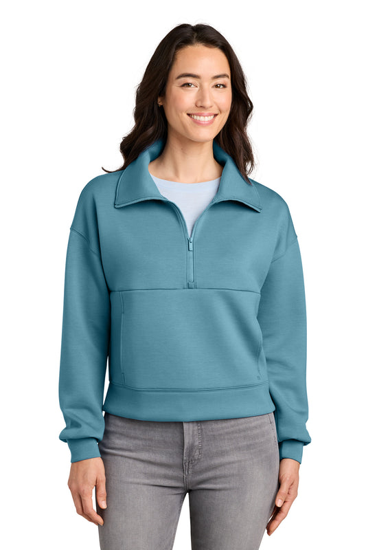 TravisMathew Women's Momentum Shift 1/2-Zip TMA42219 - EMBROIDERED