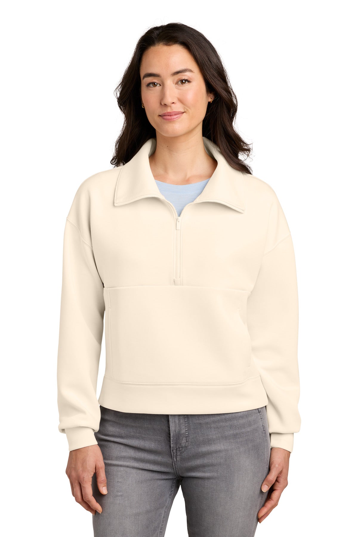 TravisMathew Women's Momentum Shift 1/2-Zip TMA42219 - EMBROIDERED