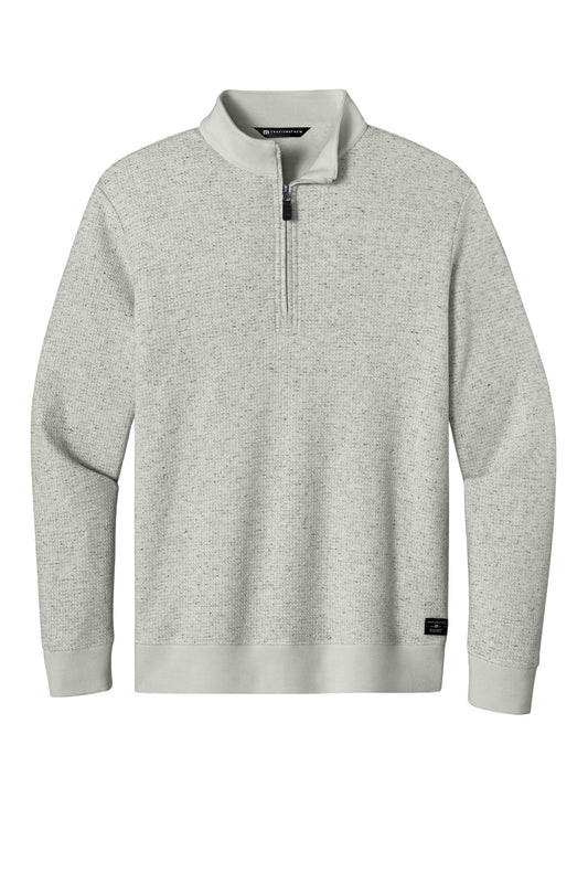 TravisMathew Waffle 1/4-Zip TMA46418 - EMBROIDERED