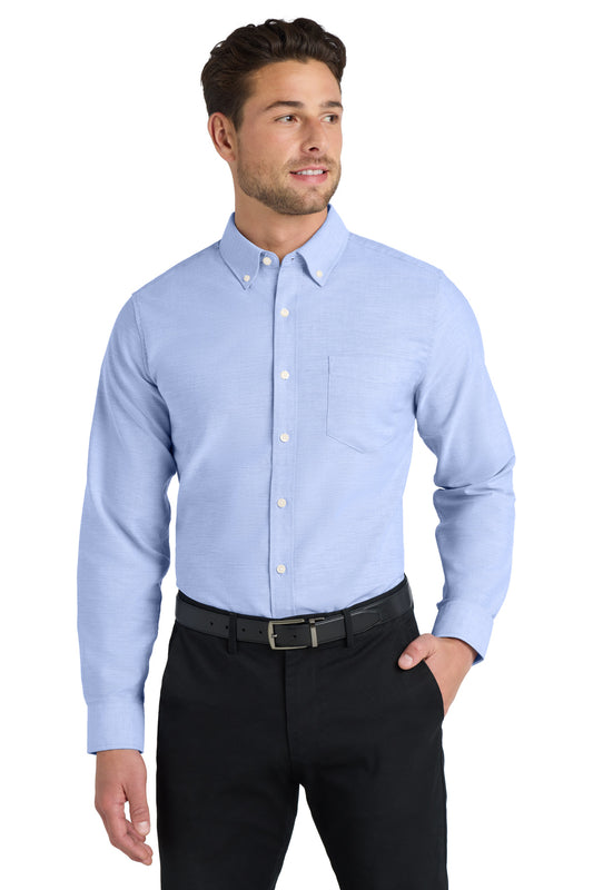 Port Authority Tall SuperPro‚ Oxford Shirt. TS658 - EMBROIDERED
