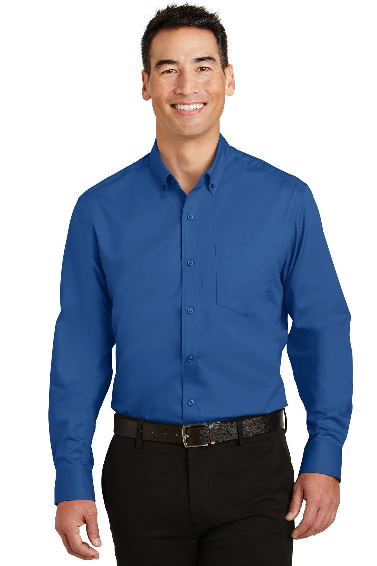 Port Authority Tall SuperPro‚ Twill Shirt. TS663 - EMBROIDERED
