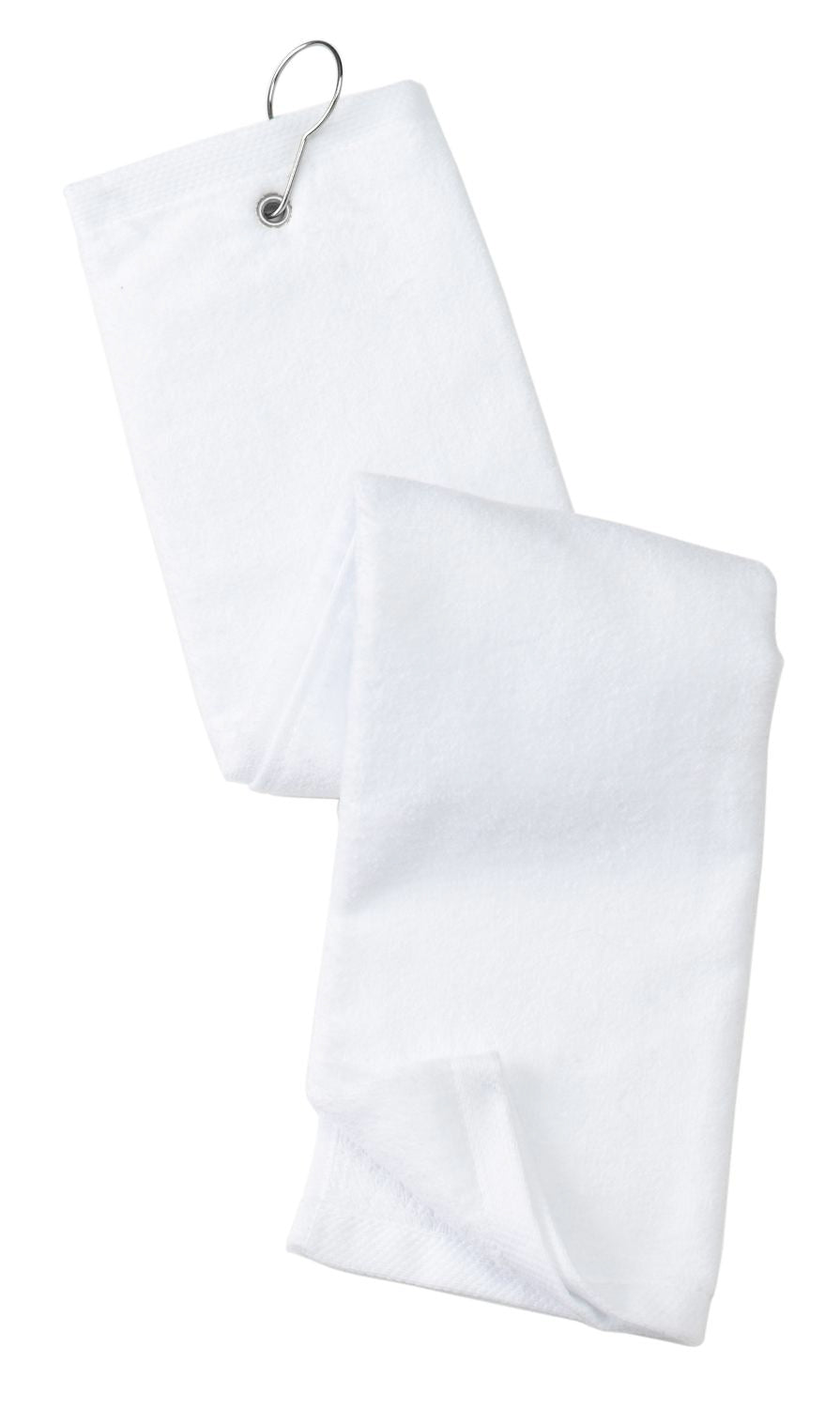 Port Authority Grommeted Tri-Fold Golf Towel.  TW50 - EMBROIDERED