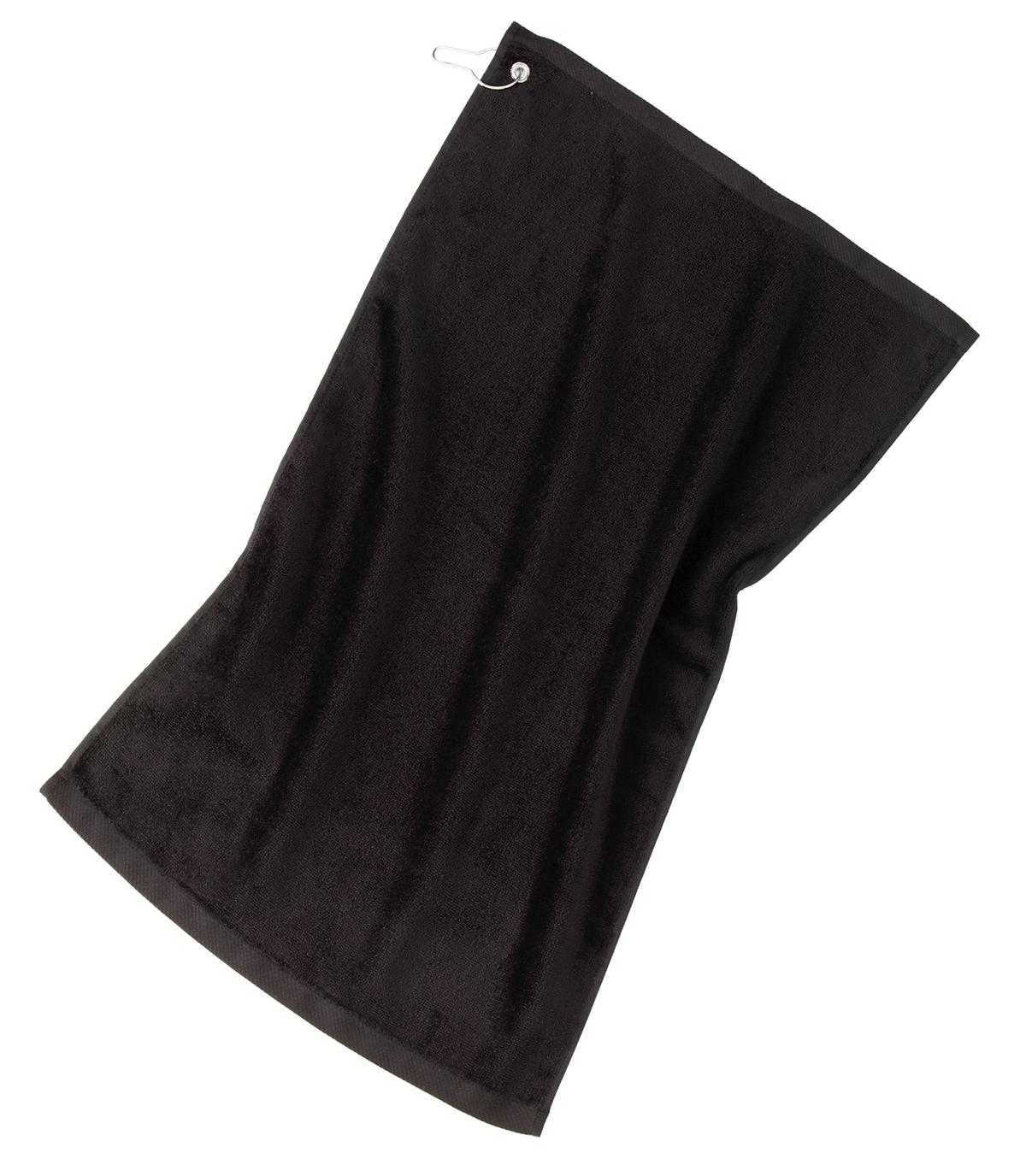 Port Authority Grommeted Golf Towel.  TW51 - EMBROIDERED
