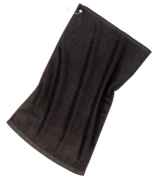 Port Authority Grommeted Golf Towel.  TW51 - EMBROIDERED