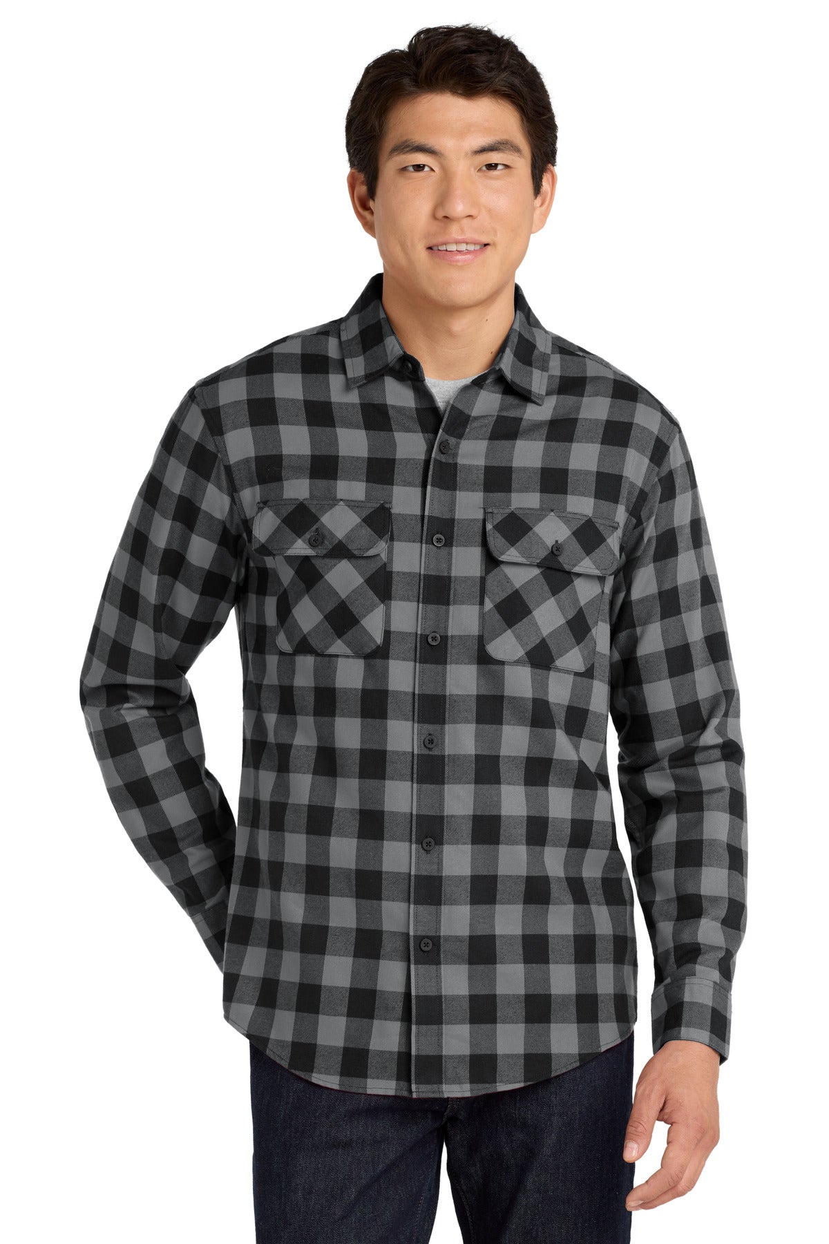 Port Authority Plaid Flannel Shirt. W668 - EMBROIDERED