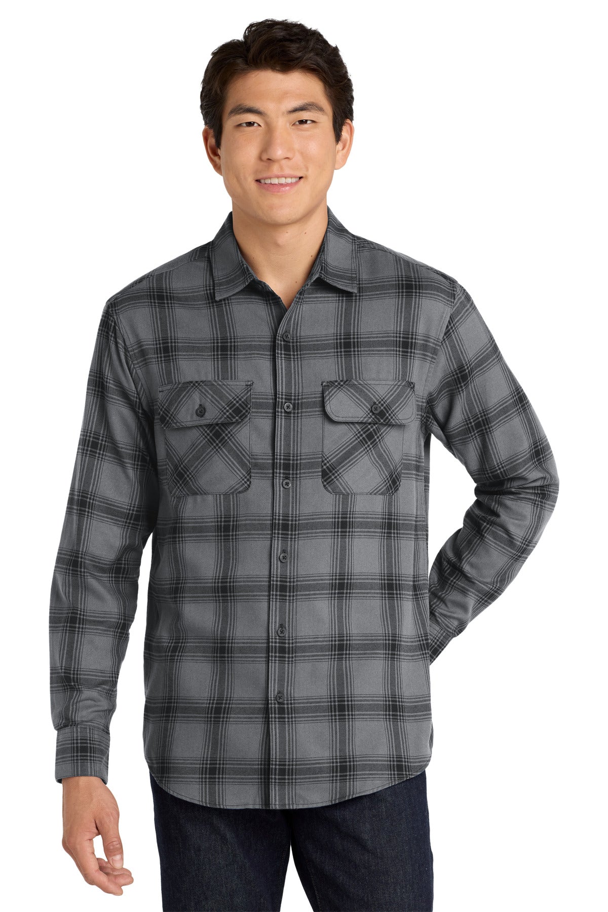 Port Authority Plaid Flannel Shirt. W668 - EMBROIDERED