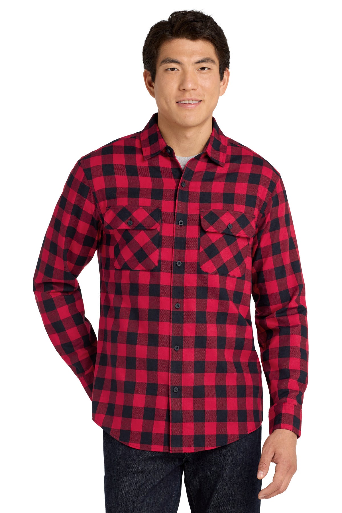 Port Authority Plaid Flannel Shirt. W668 - EMBROIDERED