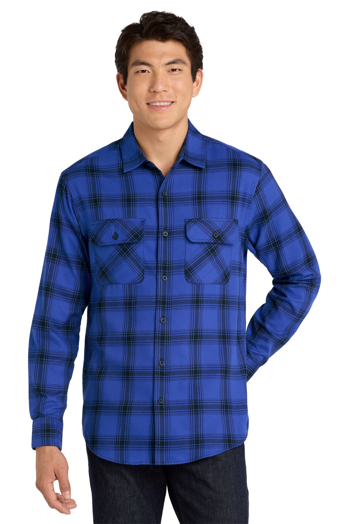 Port Authority Plaid Flannel Shirt. W668 - EMBROIDERED