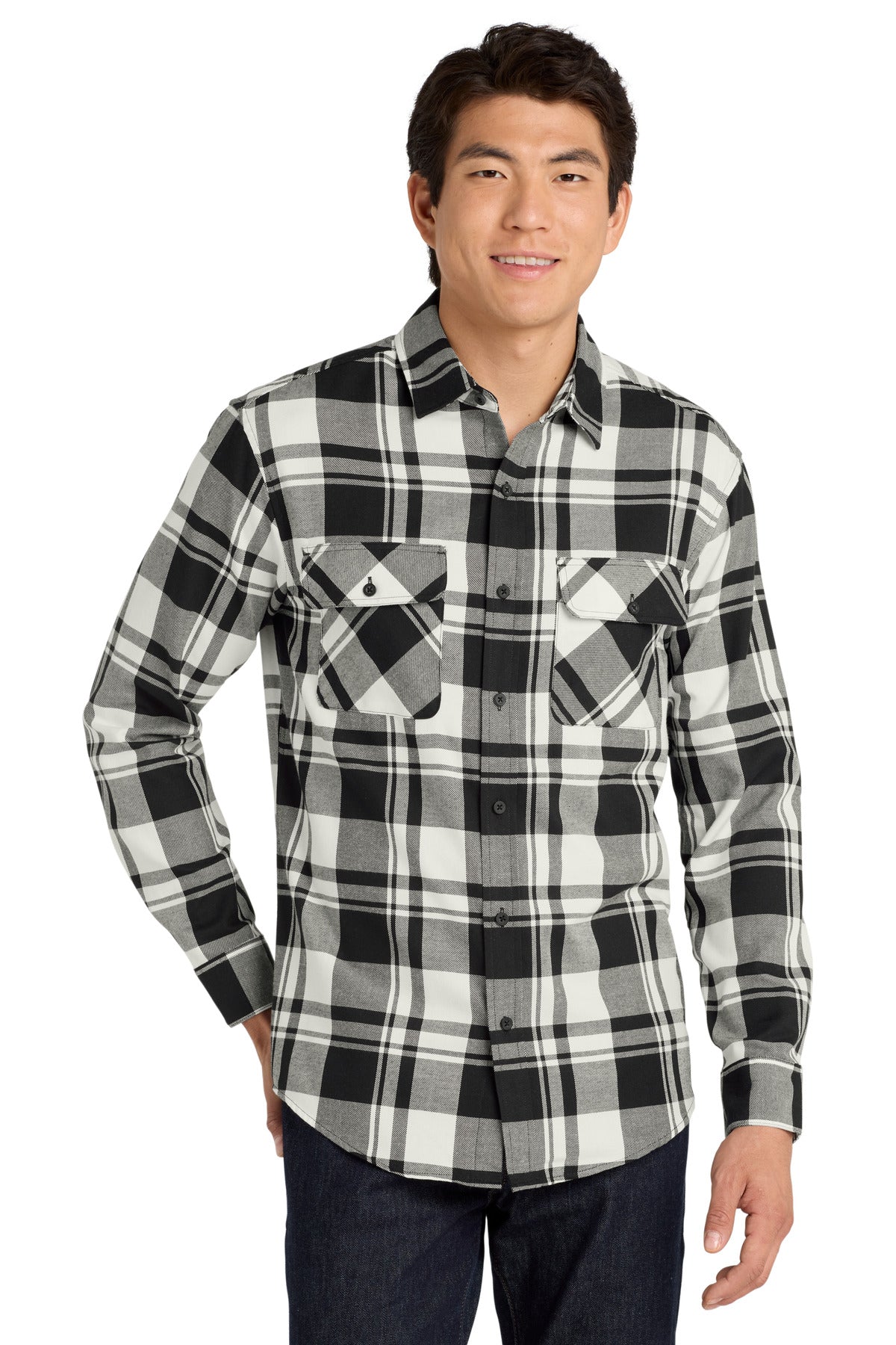 Port Authority Plaid Flannel Shirt. W668 - EMBROIDERED