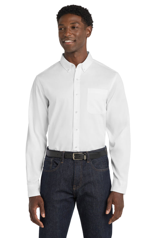 Port Authority Long Sleeve SuperPro React Twill Shirt. W808