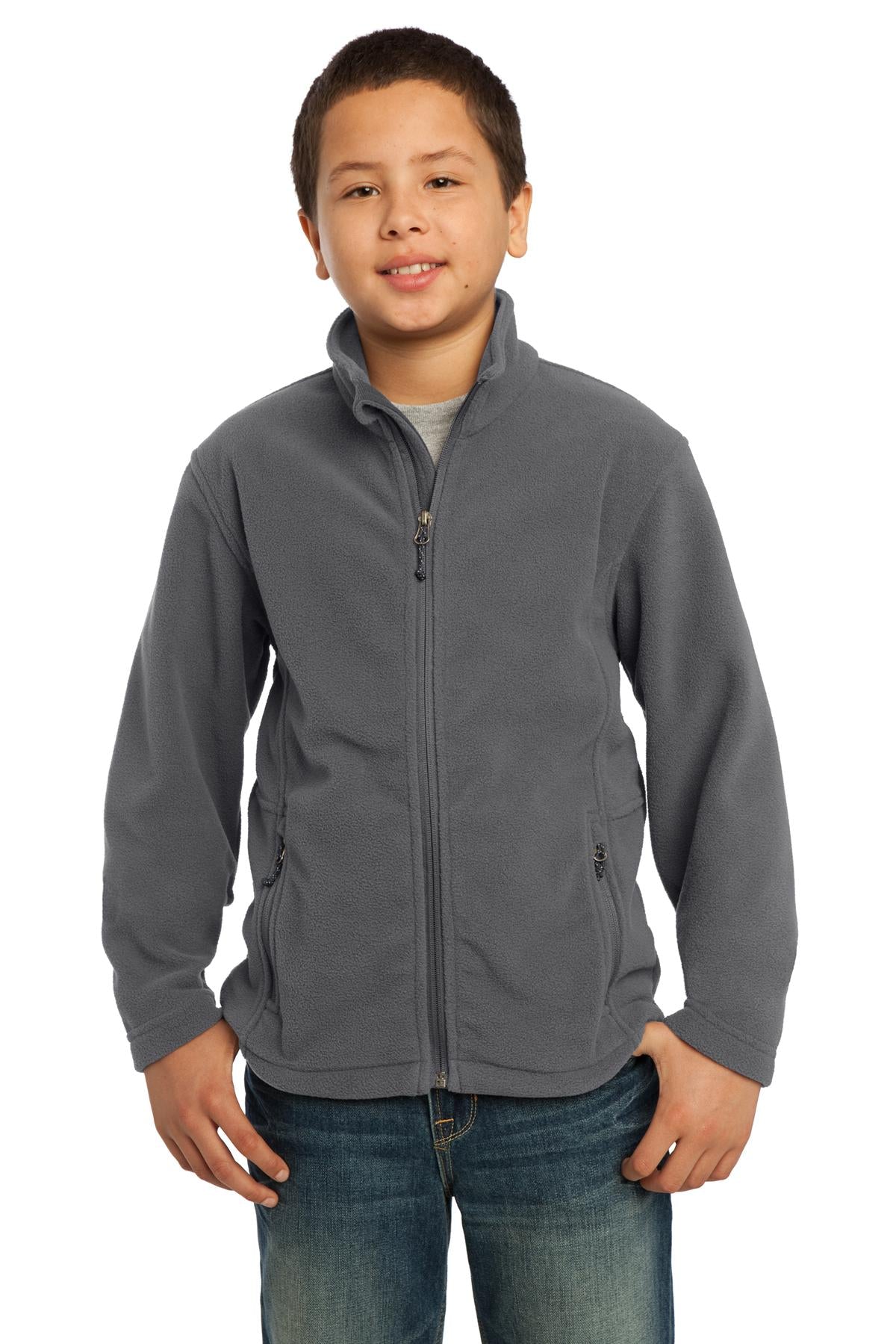 Port Authority Youth Value Fleece Jacket. Y217 - EMBROIDERED