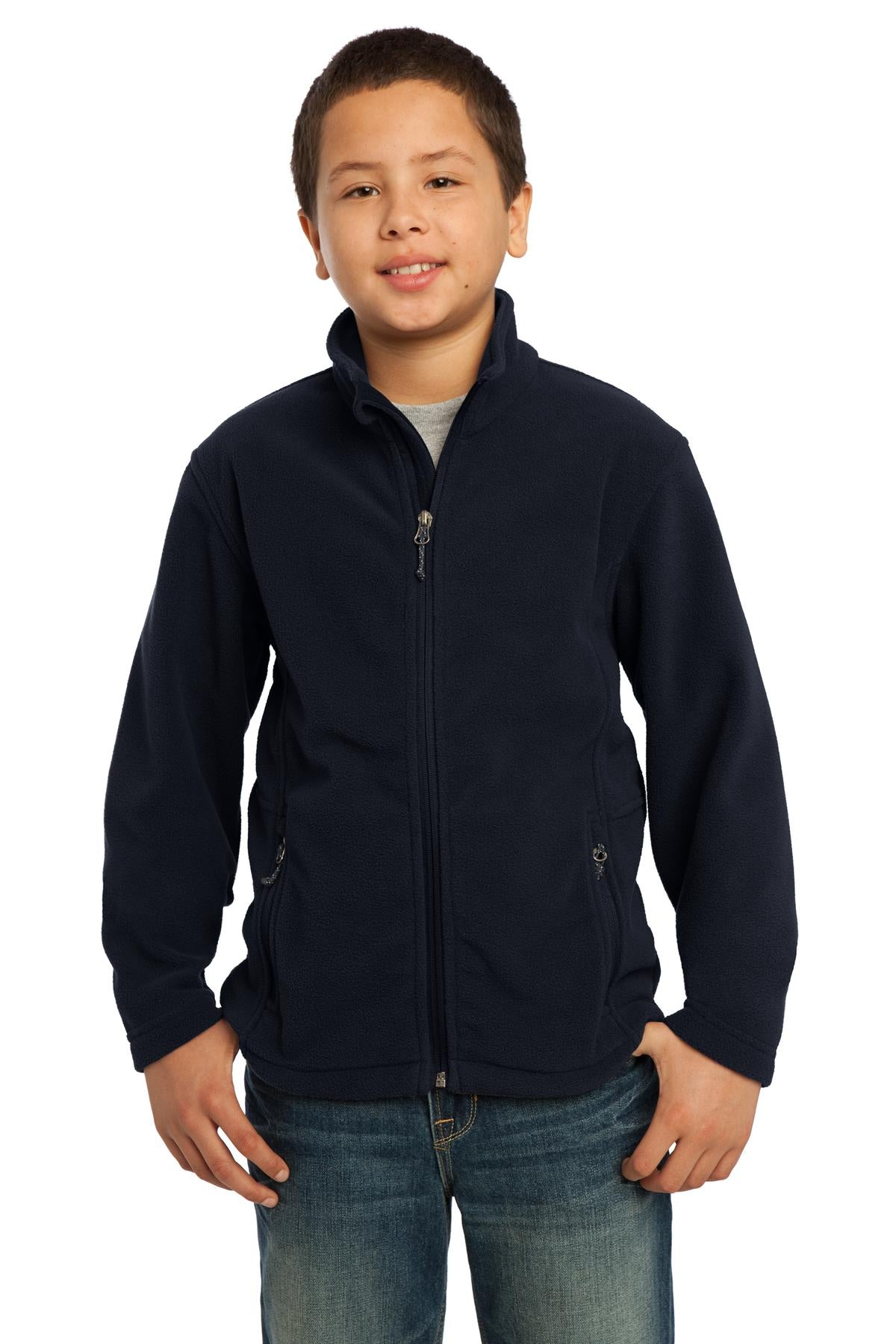 Port Authority Youth Value Fleece Jacket. Y217 - EMBROIDERED