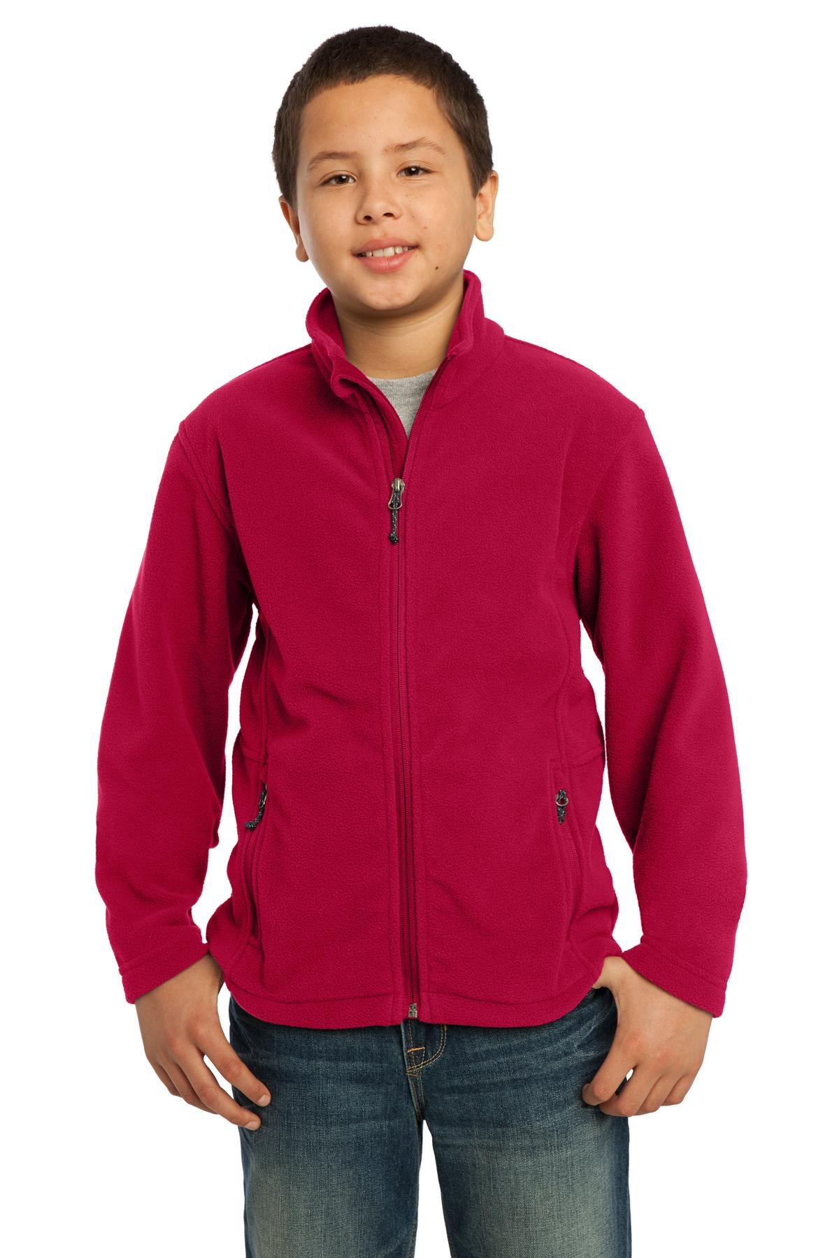 Port Authority Youth Value Fleece Jacket. Y217 - EMBROIDERED
