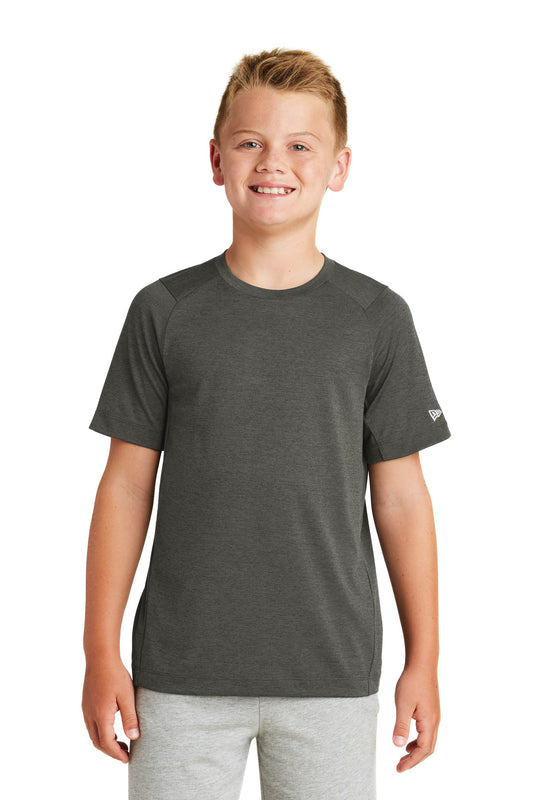 New Era  Youth Series Performance Crew Tee. YNEA200 - EMBROIDERED